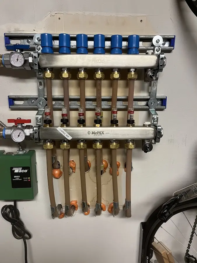 Plumber performing Gas Leak Detection at a residential property in Watervliet